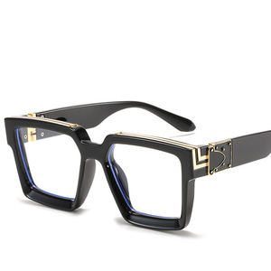 Gafas de <span class=keywords><strong>Sol</strong></span> de Diseñador Estilo Millonario Cuadradas Última Moda 2023 para Hombre y Mujer de Marca de Lujo Famosa - Product Image 3