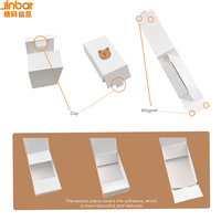 Boîtes en papier pliantes magnétiques personnalisées Jinbar avec logos personnalisés, boîtes en papier de qualité alimentaire, emballages pour bijoux, boîtes cadeaux
