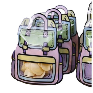 Bolsas <span class=keywords><strong>de</strong></span> Plástico con Cierre y Diseño <span class=keywords><strong>de</strong></span> Mochila para Golosinas, con Orificio para Colgar, para Fiestas Infantiles, Venta al Por Mayor - Product Image 2