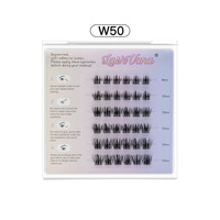 Extensions de cils auto-adhésives faites à la main sans colle, ensembles de faux cils faciles à utiliser à la maison
