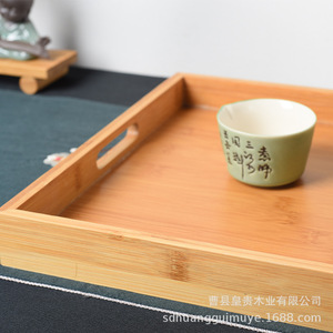 Rectangular Solid Wood <b>Tray</b> Natural Color Pine Serving <b>Tray</b> For Home Tea <b>Dinner</b> Fruit Bread Plate - Product Image 3