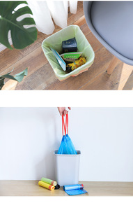 <b>Rolled</b> up <b>Kitchen</b> Bucket Garbage Bag Automatic Closing Portable Trash Bags Storage Plastic Waste Basket Bins Trash <b>Holder</b> Liner - Product Image 5