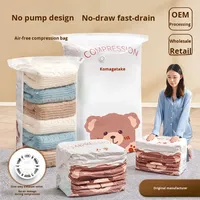 Sacs de compression sous vide en matériau PA+PE pour usage domestique, pour vêtements, couettes, vestes, rangement avec pompe électrique, modèle 536