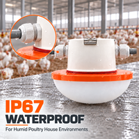 Système d'éclairage LED pour poulaillers commerciaux, étanche IP67, sans scintillement, intensité variable, pour élevages de poulets de chair, pondeuses et reproducteurs