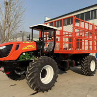 4WD Oliepalmvruchttransporttractor met gaaslaadbak