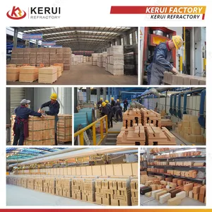 Kerui tất cả các mục đích cao sức đề kháng cao alumina bảy đầu gạch cho ngành công nghiệp sắt và thép