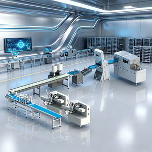 Línea de Producción de Bizcochos WANLI, Maquinaria Automática para Panadería, para Fábrica de Pasteles - Product Image 1