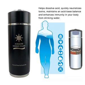 Thép không gỉ 304 Alkaline năng lượng <span class=keywords><strong>Flask</strong></span> cách điện chai nước với <span class=keywords><strong>Tourmaline</strong></span> năng lượng <span class=keywords><strong>Nano</strong></span> thủy tinh Nước biểu tượng tùy chỉnh - Product Image 6