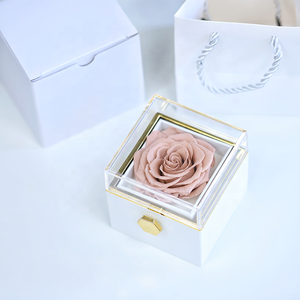 Regalo personalizado para el Día <span class=keywords><strong>de</strong></span> la madre, joyería <span class=keywords><strong>de</strong></span> rosas preservadas, flores preservadas con caja <span class=keywords><strong>de</strong></span> joyería, contenedor <span class=keywords><strong>de</strong></span> rosas preservadas - Product Image 2