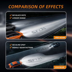 Đèn pha <span class=keywords><strong>LED</strong></span> ô tô SFIDA Custom Box V31 70W 6000K, ống đồng kép siêu sáng, không lỗi <span class=keywords><strong>Canbus</strong></span>, bóng đèn <span class=keywords><strong>LED</strong></span> H4 <span class=keywords><strong>H7</strong></span> - Product Image 3