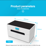 Imprimante thermique de codes-barres USB sans fil à grande vitesse de 4 pouces, imprimante de bons de livraison à grande vitesse en stock