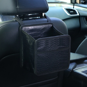 Auto-Aufbewahrung tasche mit großer Kapazität Advanced Foldable Square Bucket Interior Decoration Supplies aus Leder material - Product Image 6
