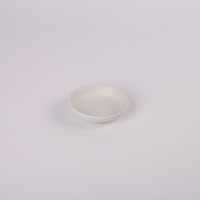 Chine fournisseur 2.75 pouces blanc en vrac assiette en céramique porcelaine salade ketchup moutarde wasabi sauce soja mini plat de sauce pour restaurant