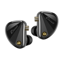 KZ Decet headphone berkabel, earphone Gaming dengan kabel IFI 10 Driver Array Monitor dinamis dapat disesuaikan