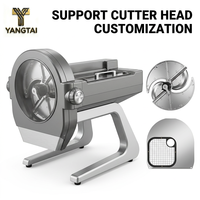 Commerciële Hoge-Nauwkeurigheid Multifunctionele Motor Fruit Snijmachine Automatische Blokjes Snijden Snijden Cubing Cutter 220V 300W voor Hotel