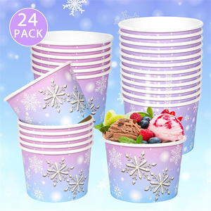 Vasos Desechables para Golosinas, Vasos <span class=keywords><strong>de</strong></span> Papel para Postres, Tazones para Helado, para Decoración <span class=keywords><strong>de</strong></span> Fiestas, Suministros para Empacar Helados y Postres - Product Image 5