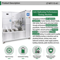 Probador Automático de Rendimiento Anti-sifón para Accesorios de Plomería, Inodoros Inteligentes y Cabezales de Ducha, Equipo de Laboratorio