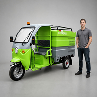 Triciclo de Limpieza DIKE LB3CX600 con Capacidad de Carga de 700 kg y Velocidad Máxima de 25 km/h para Limpieza de Vías Urbanas