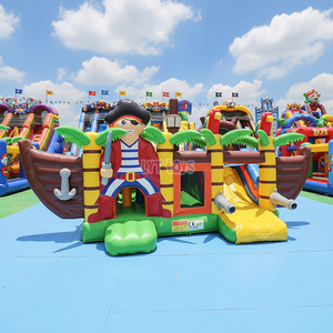 Approvisionnement stable, délai <span class=keywords><strong>de</strong></span> livraison rapide, équipement <span class=keywords><strong>de</strong></span> jeu extérieur multi-scènes, château gonflable pirate, château <span class=keywords><strong>de</strong></span> saut gonflable - Product Image 1