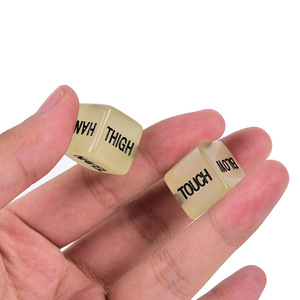 <span class=keywords><strong>Jeu</strong></span> pour adultes Girlspower, dés à lettres anglaises qui brillent dans le noir, vibrateurs érotiques lumineux, dés à lettres lumineux - Product Image 4