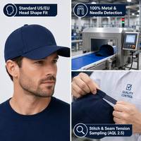 Casquette de baseball personnalisée de performance, certifiée BSCI, OEM, imperméable, découpée au laser, 5 panneaux, pour marques IP