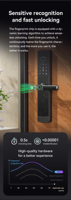 Interphone vidéo intelligent Glomarket Tuya avec serrure |   Reconnaissance faciale 3D + empreinte palmaire + empreinte digitale |   Conçu pour la sécurité domestique