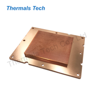 Dissipateur de chaleur en cuivre personnalisé 100*80mm pour matériel informatique à circuit intégré FPGA