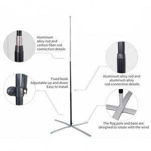 Drapeaux de plage personnalisés en forme de goutte d'eau, bannières publicitaires extérieures, impression numérique de haute qualité, toutes tailles, tous logos, fibre de verre, livraison rapide - Product Image 2