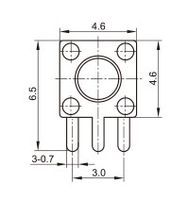 Interrupteur Tactile Mini 4.5*4.5 à 3 Broches, SMD SMT, Éclairé, avec Plaque de Couverture en Acier