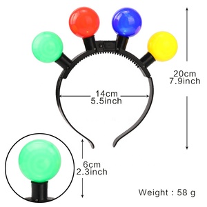 Serre-tête lumineux en gros avec ampoules LED colorées, 3 modes clignotants, cadeau de fête de Noël pour enfants - Product Image 6