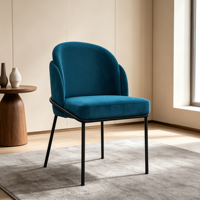 Chaises de salle à manger en velours nordique, mobilier de luxe moderne pour restaurant, fabricant de chaises de salle à manger en métal, chaises de salle à manger de luxe italiennes