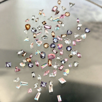 50 pièces de mini strass en zircon à fond plat pour la décoration des ongles, kit de strass pour nail art, diamants K9