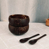 Bol à noix de coco Huangwuy pour petit-déjeuner, céréales, sucre, eau, aliments légers, fruits, milkshake, salade