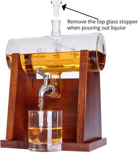 Ensemble de carafe à <span class=keywords><strong>whisky</strong></span>, carafe à <span class=keywords><strong>whisky</strong></span> de 1250ml avec 2 verres à <span class=keywords><strong>whisky</strong></span>. Costume pour les mariages et les anniversaires - Product Image 2