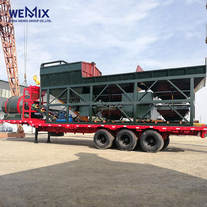 YHZM500 Planta dosificadora de hormigón móvil Mezclador de tambor Tipo de tambor Planta mezcladora móvil - Product Image 1