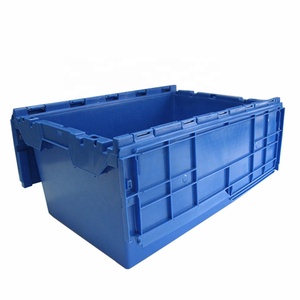 QS Hot sale plastic large volume storage boxes transferable plastic moving crate