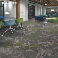 Hochwertiges modernes Design Color point Schall dichte wasch bare quadratische Büroraum-Teppich fliesen