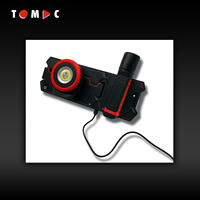 Lampe torche LED rechargeable TOMAC professionnelle, certifiée CE, 30lm/400lm/1100lm, trois modes, pour usage extérieur