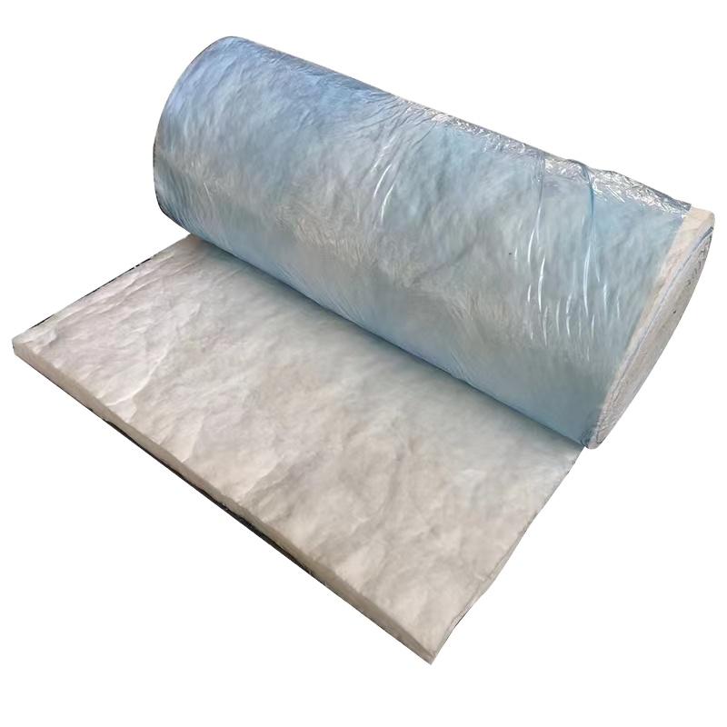 Cheaper Supply White Formaldehyde-free Glass Wool Felt Roll As Fireproof Shed Cold Room Sound Heat Insulation Fiber Cotton