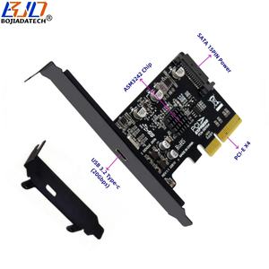 Escritorio PCI Express X4 PCI-E 4X a 20Gbps <span class=keywords><strong>USB</strong></span> 3,2 Adaptador de conector para el controlador Tarjeta de expansión <span class=keywords><strong>SATA</strong></span> 15Pin Power - Product Image 1