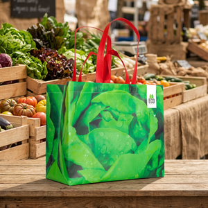 Durable <b>Polypropylene</b> Woven Shopping <b>Bag</b> with Handle for Supermarket Grocery Retail and Promotional Campaigns - Product Image 2