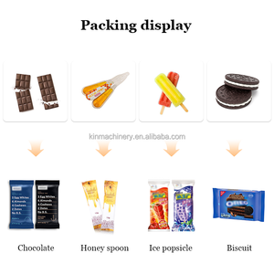 Machines à emballer les barres énergétiques <span class=keywords><strong>figue</strong></span> mini biscuit cookie sandwich flow pack machine à emballer les paquets de chocolate biscotte oreiller - Product Image 3