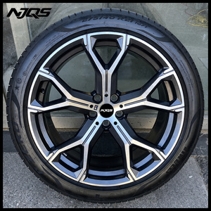 NJQS Dövme Yüksek Kalite 14 15 16 17 18 19 İnç 6J 7J 8J 9J Binek Otomobil Tekerlek Göbeği Beş Kollu Jant Ford Mustang Volkswagen için - Product Image 4