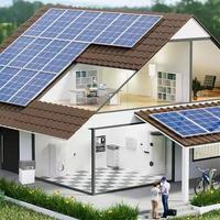 Système solaire hors réseau 5KW direct usine avec contrôleur MPPT, onduleur, support de batterie et câble pour usage domestique, gamme disponible de 1KW à 2MW
