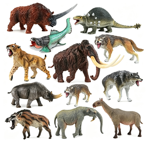 Ensemble <span class=keywords><strong>de</strong></span> figurines d'animaux préhistoriques en PVC OEM ODM, modèles réalistes <span class=keywords><strong>de</strong></span> l'ère glaciaire, mamouth, <span class=keywords><strong>tigre</strong></span> à dents <span class=keywords><strong>de</strong></span> <span class=keywords><strong>sabre</strong></span>, jouets éducatifs pour enfants - Product Image 2