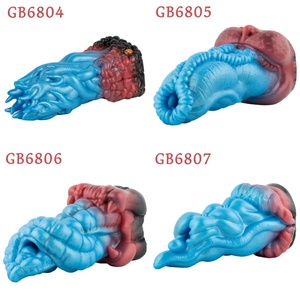 Juguetes sexuales de silicona para entrenamiento de pene con diseño de boca de animal, masturbadores masculinos de fantasía, estimulador de pene para hombres, vagina de bolsillo para adultos - Product Image 1