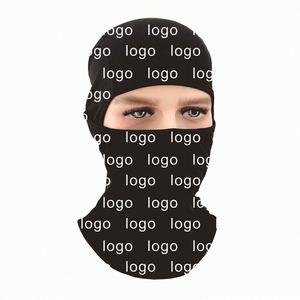Pasamontañas de motocicleta personalizado con un orificio, transpirable, para refrigeración del cuello, máscara de esquí deportiva unisex 100% poliéster - Product Image 3