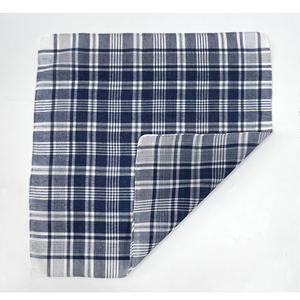 أحدث تصميم منديل مربع جيب للرجال من القطن الخالص 60*60 وشاح مربع مخطط متقلب - Product Image 6