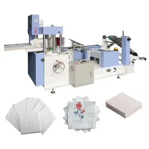 Machine pliante de fabrication de papier de serviette en tissu de serviette d'impression de 1/4 plis et 1/8 plis 2 couleurs