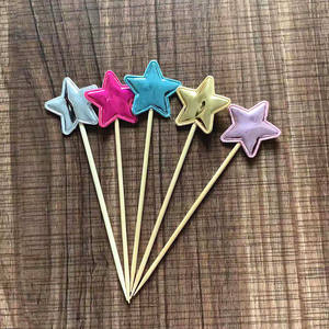 Venta al por Mayor <span class=keywords><strong>de</strong></span> 100 Piezas <span class=keywords><strong>de</strong></span> Adornos para Pasteles <span class=keywords><strong>de</strong></span> Cuero PU, Lindas Estrellas y Corazones, Decoraciones para Hornear para Fiestas <span class=keywords><strong>de</strong></span> Cumpleaños, Decoración para Pasteles, 5 Piezas - Product Image 6